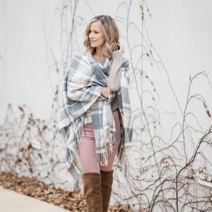 Plaid cape